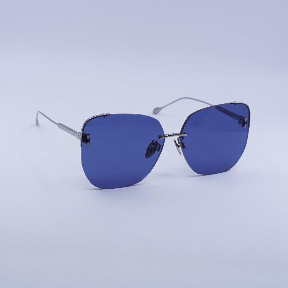Isabel Marant IM 0082/S 06LB KU Sunglasses - Ruthenium Frame, Blue Lenses